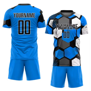 Totalmente personalizado 100% poliéster sublimación desgaste de fútbol práctica Francia equipo uniforme camisetas de fútbol - Product Image 5