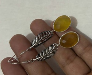 Pendiente de gota de plata esterlina hecho a mano, piedra preciosa de cuarzo ahumado, forma de lágrima de 10MM para regalo de aniversario, joyería para mujeres y niñas - Product Image 5