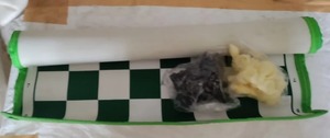 El juego de ajedrez enrollable portátil para torneos incluye tablero y piezas con bolsa de almacenamiento de viaje - Product Image 2