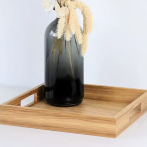 Plateaux de service, bols et assiettes de présentation haut de gamme en bois poli de style arabe, écologiques, personnalisés, faits à la main, abordables - Product Image 1