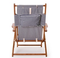 Chaise Lune Vintage Moderne de Luxe, Pliable et Portable, Légère et Durable, en Bois de Teck et Chêne Écologique, Idéale pour Plage, Hôtel, Parc - Meilleure Vente