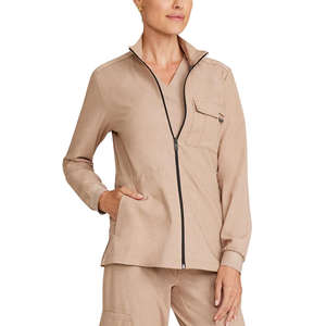 Chaqueta de Trabajo para Mujer de Marca Privada, Diseñada para Clínicas y Hospitales, con Ajuste Personalizado, Tela Suave y Aspecto Profesional y Limpio - Product Image 4