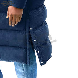 Grand et long manteau matelassé pour hommes Veste d'hiver chaude, élégante et confortable pour les hommes de grande taille isolés - Product Image 2