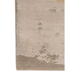 Alfombras Kavi Ivory de Lana y Seda de Bambú Anudadas a Mano - Esk-330 (3D) Alfombra Abstracta para Sala de Estar Rectangular de 10 mm de Grosor - Product Image 4