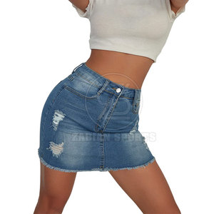 Ropa de entrenamiento de alta calidad, Falda vaquera para mujer, uso informal, gran oferta, Falda vaquera de algodón para mujer a la venta - Product Image 6