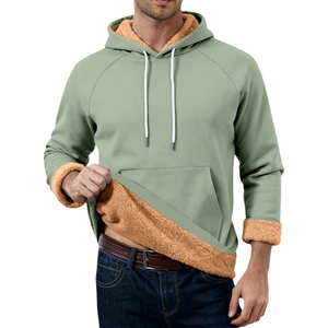 Sweat à capuche en coton mélangé pour homme, de haute qualité, décontracté pour l'hiver, avec logo sur le devant, dernier design, tendance, uni, streetwear - Product Image 1