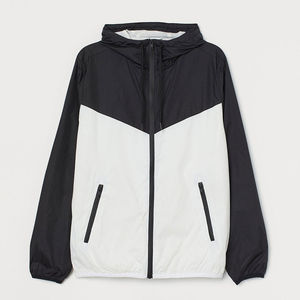 Logo personnalisé OEM Veste coupe-vent d'extérieur pour hommes Manteau à capuche léger imperméable - Product Image 1