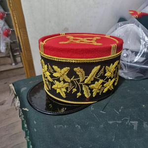 100% visera de lana de alta calidad confederado estándar adultos Kepis sombreros - Product Image 4