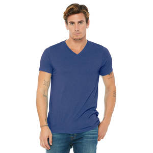 Camisetas de Manga Corta para Hombre Bella Canvas, Camiseta Casual de Algodón con Cuello en V - Product Image 1
