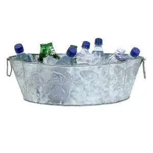 Embossed Beverage Tub Feature A Vintage Design That Makes Them Perfect For A Variety Of Decorative And Functional Purposes