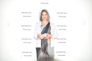 ผมคนแท้จากอินเดียไม่ผ่านการทำ2025หรูหราด้านหน้าตรงจากผู้ผลิตอินเดีย - Product Image 6