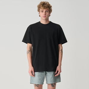 Vente d'été chaude hommes vêtements d'extérieur mode t-shirts taille adulte respirant hommes pur coton tissu O cou chemises - Product Image 5