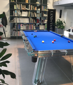 <span class=keywords><strong>Table</strong></span> de billard de luxe de qualité supérieure de 7ft 8ft 9ft <span class=keywords><strong>Table</strong></span> de billard en verre cristal de style moderne pour la salle de jeux familiale - Product Image 3