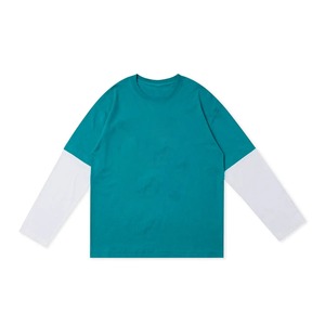 T-shirt uni à double manches | Tissu riche en coton | Teint réactif | Doux respirant infroissable et parfait pour un usage quotidien - Product Image 4