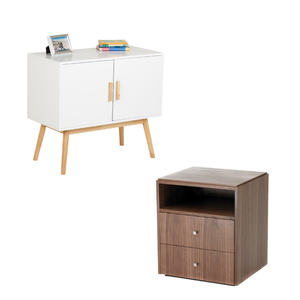 Meuble TV simple moderne Ensemble de tables basses en bois Buffet et meuble latéral Salon pour la maison et l'hôtel - Product Image 3