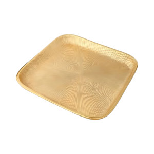 Plateau carré en aluminium doré aux prix les plus bas pour le salon de restaurant de vaisselle au prix de gros - Product Image 6