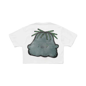 เสื้อยืดผู้ชายแบบครอปผ้าฝ้าย100% น้ำหนักมากเสื้อคอกลมไร้รอยต่อพิมพ์ลายดิจิตอลย้อมสีล้วน - Product Image 2