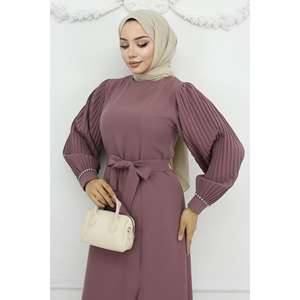 Conjunto Floral Rosa Rosado MSW19239-1, Top Largo Informal y Pantalones Ajustados, Largo Midi a por Encima de la Rodilla, Talla Única, para XS a 5XL - Product Image 2