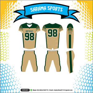 Uniformes de Football américains personnalisés pour jeunes, matériel en sergé brodée et sublimation, prix abordable de haute qualité, nouvelle collection - Product Image 6