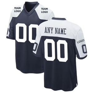 Maillots de football américain tendance en gros, logo personnalisé, qualité supérieure, matière respirante, maillots d'équipe unisexes pour adultes - Product Image 6