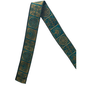 ริบบิ้นลูกไม้ไนลอนโพลีเอสเตอร์สีสันสดใสสายรัดกระเป๋าสไตล์วินเทจขนาด1.5นิ้ว - Product Image 5