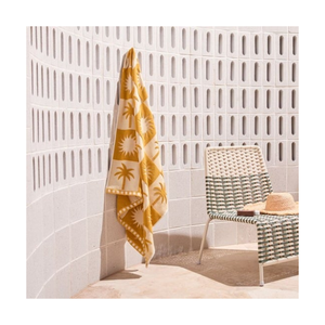 Luxury Ombre 100% Cotton Embroidered Beach <b>Towels</b> 90x180cm 580GSM OEKO TEX Certified Quick Dry Fade Resistant For Resorts - Product Image 4