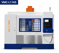 Centre d'usinage vertical CNC VMC-L1165, déplacement axial de 1100 mm, BT40, 8000 tr/min, 24T, fraiseuse CNC