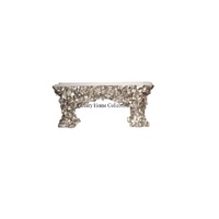 Table console convertible moderne de luxe de haute qualité, design floral en métal massif, personnalisable, pour bar, cuisine, salon