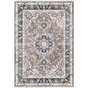 Netline Home Layered Lattice Off White Traditional Washable <b>Rug</b> - Product Image 2