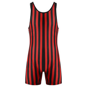 ชุดซิงเกิลเล็ตสำหรับนักมวยปล้ำชาย แห้งเร็ว ระบายอากาศดี ไร้ตะเข็บ พิมพ์ลายแบบซับลิเมชั่นเต็มตัว พร้อมโลโก้ด้านหน้า สำหรับศิลปะการต่อสู้ - Product Image 1