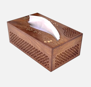 Boîte à mouchoirs décorative de Style nordique porte-mouchoirs en bois naturel boîte de rangement de serviette pour accessoire de bureau moderne prix usine - Product Image 2