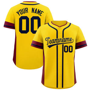 OEM Sportswear Impression numérique dégradé de couleur Logo cousu personnalisé Nom Hommes Jeunes Maillot de baseball personnalisé - Product Image 2