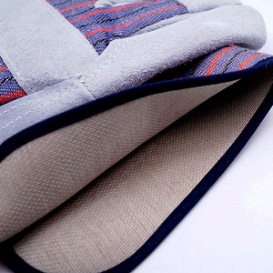 Guantes de construcción antideslizantes de dedo completo transpirables ligeros de alta resistencia Rigger cuero dividido de vaca resistente al calor Industrial - Product Image 5