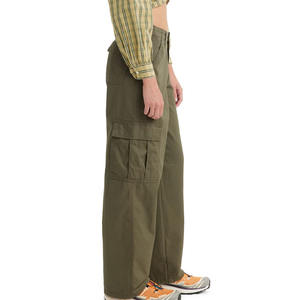 Ropa de calle personalizada, pantalones Cargo para mujer, traje de moda de Color liso personalizado, pantalones Cargo transpirables para mujer - Product Image 3