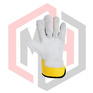Guantes de Trabajo de Cuero Blanco y Amarillo, Resistentes a Desgarros, Transpirables, Sin Silicona, Sin Polvo, Estériles, Personalizables - Product Image 2