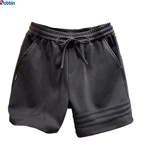 Shorts de basket-ball en coton personnalisés pour hommes, shorts de sport amples avec cordon de serrage, style hip-hop, pour l'été - Product Image 4