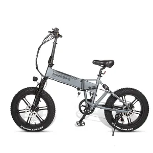 Bicicleta Eléctrica de Montaña XWLX09 de 750W, Llantas de 20 Pulgadas, Velocidad Máxima 32KM/H, Capacidad de Carga 150kg, Negro/Gris - Product Image 6