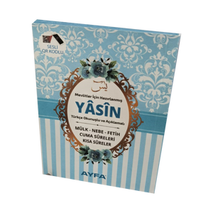 Lecteur de Coran 080Blue de poche avec 41 Yasin-i Erif, prononciation et traduction arabe-turque, couverture en carton de 80 pages - Product Image 1