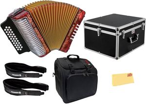 Nouvelles ventes originales sur l'accordéon diatonique Hohner Corona II F/Bb/Eb - Product Image 2