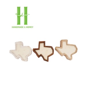 ชามแป้งโดว์อุ้งเท้าสุนัขทำจากไม้,อุปกรณ์ตกแต่งโต๊ะชามแป้งโบราณหลากสีกำหนดได้ตามสั่ง - Product Image 4