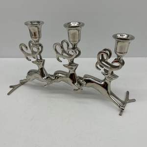 Bougie chauffe-plat géométrique en métal noir, verre rond et métal - Product Image 6