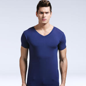 เสื้อยืดผ้าเจอร์ซีย์สำหรับผู้ชายและผู้หญิงผ้าคอตตอน/เส้นใยไม้ไผ่ทรงหลวมทรงสปอร์ตย้อมสีแห้งเร็วสีพื้น260ก. - Product Image 3