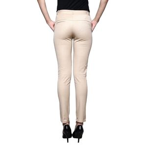 Leggings d'été en coton pour femmes, longueur cheville, poche double face, logo brodé, respirant, coupe régulière, pantalon taille moyenne - Product Image 2