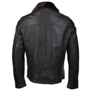 Chaqueta de cuero para hombre de mejor diseño 2025, venta directa de fábrica, Impresión de logotipo personalizado, cómoda para la colocación frontal de la temporada de primavera - Product Image 2