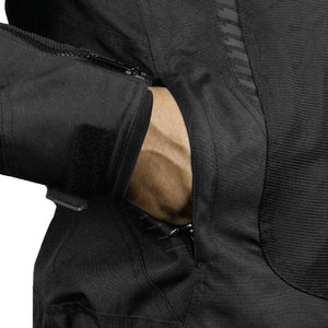 Veste de longueur standard-Veste d'équitation de moto en maille avec protection contre les chocs et résistance à l'abrasion-Tout noir, 5Xl - Product Image 5