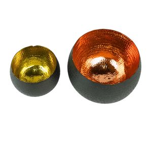 Bandejas decorativas de cuenco de cobre sin pies para el hogar moderno elegante para servir o exhibir frutas y artículos para bodas - Product Image 3