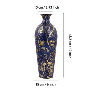 Elegant Metal <b>Vase</b> with Golden Touch for Modern Decor Sleek Metal <b>Vase</b> with Gold Accents for a Luxurious Look - Product Image 2