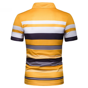 Services OEM Fitness Polo en coton de haute qualité pour hommes Nouveau design Polo en coton à manches courtes de couleur unie pour hommes - Product Image 6