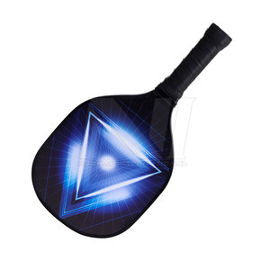 Raquette de pickleball NAMZA NI-1801 personnalisable de haute qualité, face en fibre de carbone thermoformée, bord en filet de nylon, 355g, 45cm, personnalisée - Product Image 3