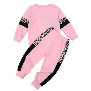 Meilleur survêtement en tissu pour enfants Vêtements décontractés confortables de couleurs unies avec un motif 3D tricoté au design sportif pour la saison d'automne - Product Image 3